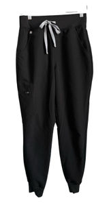 FIGS Zamora Jogger Scrub Pants Womens Size XSP Black Nurse Technical 5 Pockets Photo 0
