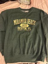 Comfort Colors miramar beach destin flordia green crewneck sweatshirt Photo 0