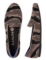 Rothy’s the almond loafer in black gold size 9 Photo 0
