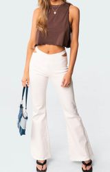 Edikted Kira Cut-Out Flared Jeans Photo 0