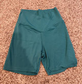 aerie High-Rise Teal Bike Shorts Photo 0