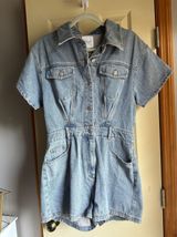 Boutique Denim Romper Size M Photo 0