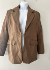 NWT Beulah Style Love, Quin Navaeh Camel Blazer Jacket‎ Size S Princess Seams Photo 0