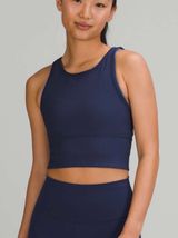 lululemon power pivot ribbed tank luxtreme night sea navy blue 6 Photo 0