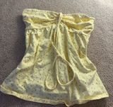 Hollister Tube Top Yellow Floral Photo 0