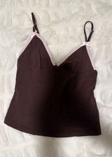 Edikted Ruelle Contrast Frill Tank Top Photo 0