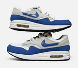 Nike Air Max 1 White Game Royal Blue Mens 7 Womens 8.5 DZ3307-104 Shoes Photo 0