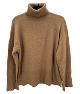 J‎ Crew Tan Wool Alpaca Blend Turtleneck Sweater Sz Med Minimalist Scandinavian Photo 0