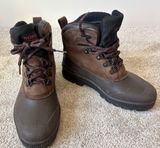 Sorel Kaufman Womens Winter Duck Boots Rubber Leather Insulated Fleece Liner Photo 0