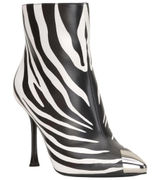 INC Women's‎ Boots Size 5 New Zebra Print Stiletto Ankle Booties Statement Photo 0