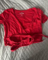 Red Hollister Co. wrap top #redtop Photo 0