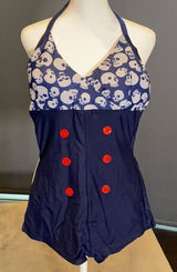 Women’s One Piece Swimsuit Halter Neck Size 4 NWOT Photo 0