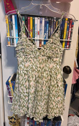 A green and pink cheetah romper that I got from Francesca’s several years ago. Photo 0