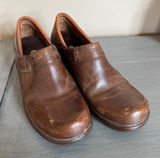 Ariat Shoes Womens 7 1/2 Brown Leather Santa Cruz Comfort Slip‎ On Clogs Photo 0