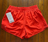 Lululemon Hotty Hot Short High Rise 4" Cherry Ember Size 12 NWT Photo 0