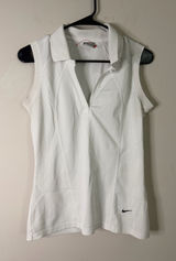 Nike Women's White Sleeveless Tank Top Photo 0