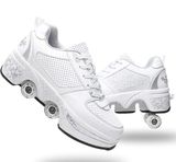 Roller Skate Walking Shoes White Size 7 Photo 0