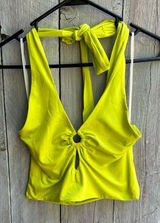 Princess Polly Omarion Top‎ Cropped Halter Cutout Size 2 NWT Photo 0