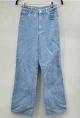 Zara Light Blue Ultra High Rise Wide-Leg Denim Jeans Size 24 Photo 0