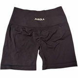 Aurola Black High Waist Bike Shorts 4”, Small, From Amazon Photo 0