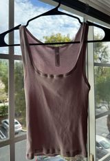 SKIMS Light Pink Tank Cozy Top Photo 0
