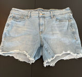 Torrid Mid-Rise Mid Short Vintage Stretch Denim Cutoff Shorts Size 14 Photo 0
