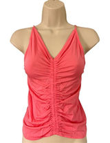 H&M Women Top XS Hot Pink Viscose Blend Sleeveless Draped Camisole Fit Tank Photo 0