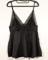 Victoria's Secret NWOT Black Lace Cami Size L Photo 0