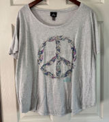 Rock & Roll Hall of Fame Graphic Tee Music‎ Lives Peace Sign XXL Photo 0