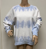 GAP Women's Baby Blue & White Tie-Dye Sweatshirt size M Photo 0