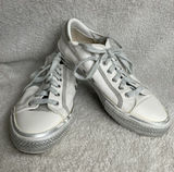 Vintage Havana Alive Glitter Lace Up Womens White Sneakers Size 38 (7-8) Photo 0