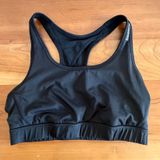Reebok Womens Black Racerback Keyhole Sports Bra Size Medium Activewear Gym Photo 0