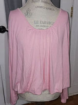 Maeve Anthropologie Womens Pink Scoop Neck Blouse‎ Shirt Top XL Photo 0