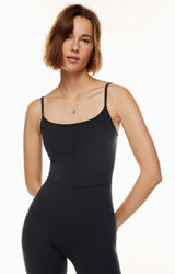 Aritzia Wilfred Free Divinity Kick Flare Jumpsuit 2XS / XXS Black One Piece Photo 0