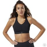 Reebok Puremove Black & Orange Sports Bra XL Athletic‎ Gym Workouts Photo 0