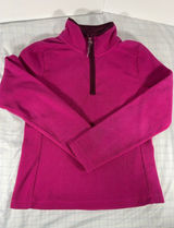 Old Navy Women’s Small 1/4 Zip Fleece Pullover Jacket Pink Magenta Holiday 2007 Photo 0