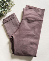 Offline by Aerie High Rise Ribbed Panel Leggings Brown S/P Athleisure Photo 0