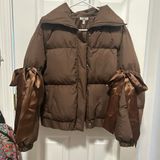 Brown Puffer Coat Photo 0