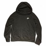 Nike Funnel Neck Hoodie with White Swoosh Logo Women's Size Small Photo 0