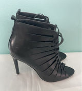 RARE ZARA HIGH HEEL Sandal STYLE HEELED BOOTS EU 37size 6.5 Black Photo 0