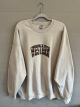 Boutique tan western sweatshirt Size XXL Photo 0