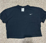 Nike Black Cropped Shirt Tee Photo 0