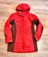 Columbia Womens Rain Jacket Hooded Size Pink Small S Colorblock Lightweight Coat Photo 0