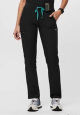 FIGS Yola Free X Lined Scrub Pants Black STYLE W23SW2007T Size Small Tall Photo 0