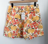 Kulani Kinis Large NEW Tropical Fruit Shorts Linen Vacation Resort Elastic Photo 0