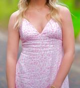 Pink Floral Hollister Maxi Dress Photo 0