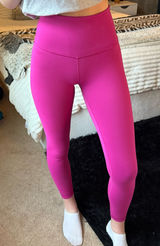 Lululemon Women's Wunder Train High Rise 25" Ripened Raspberry, Size 2 Photo 0