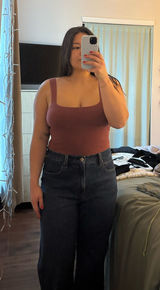 Square Neck Bodysuit Abercrombie Photo 0