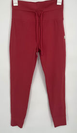 Vuori Daily Jogger Pants Women M Rose Pink High Rise Drawstring Yoga Gym Workout Photo 0