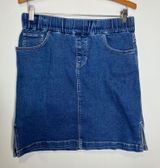 Jag on the go skort denim women's size‎ 4 casual minimalist modest neutral Photo 0